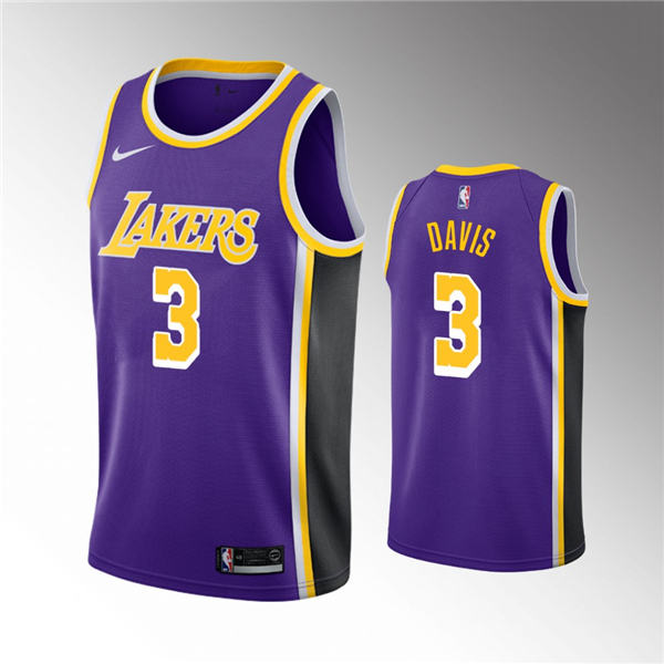 Los Angeles Lakers #3 Anthony Davis 2019 20 Statement Jersey   Purple
