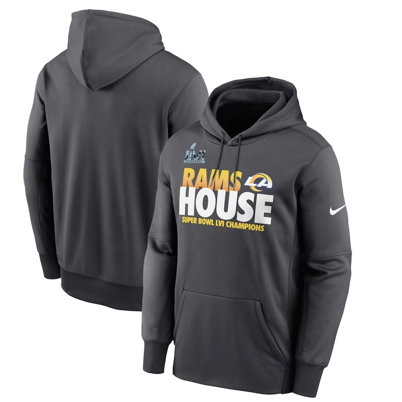 Los Angeles Rams Nike Super Bowl LVI Champions Alternate Local Pack Pullover Hoodie Gray