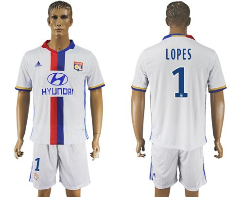 Lyon 1 Lopes Home Soccer Club Jersey