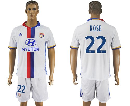 Lyon 22 Rose Home Soccer Club Jersey