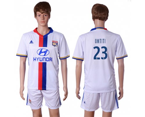 Lyon 23 Umtiti Home Soccer Club Jersey