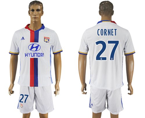 Lyon 27 Cornet Home Soccer Club Jersey