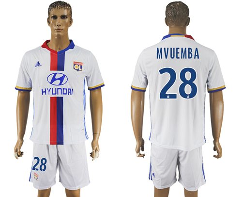 Lyon 28 Mvuemba Home Soccer Club Jersey