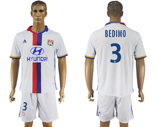 Lyon 3 Bedimo Home Soccer Club Jersey