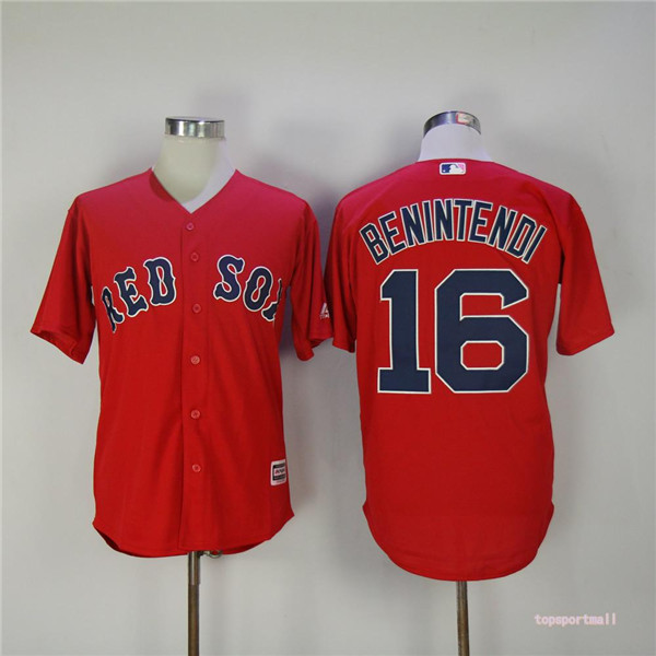 MLB Boston Red Sox 16 Andrew Benintendi Red Cool Base Baseball Jerseys