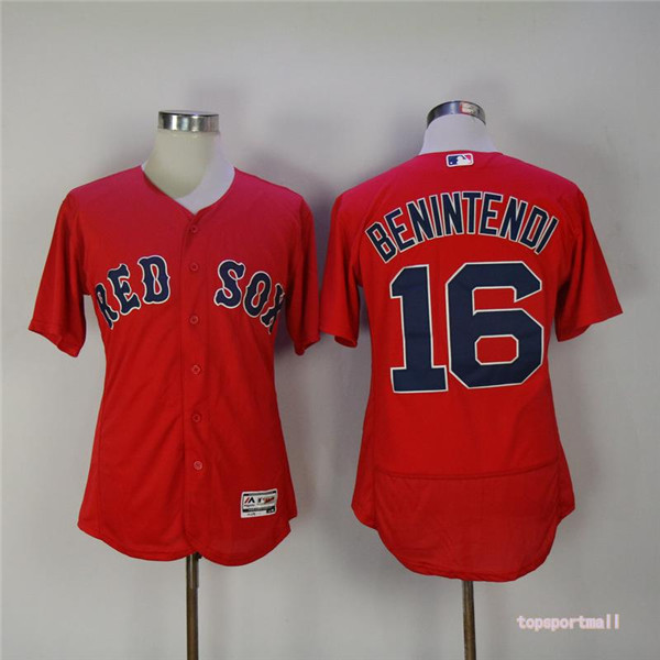 MLB Boston Red Sox 16 Andrew Benintendi Red Flexbase Baseball Jersey