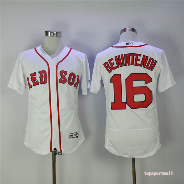 MLB Boston Red Sox 16 Andrew Benintendi White Flexbase Baseball Jersey