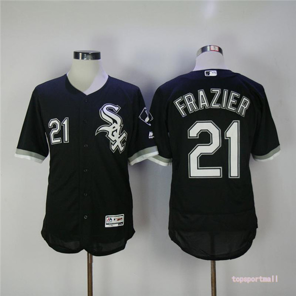 MLB Chicago White Sox 21 Todd Frazier Black Flexbase Baseball Jersey