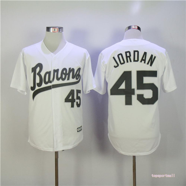 MLB Chicago White Sox 45 Michael Jordan White Movie Cool Base Baseball Jerseys