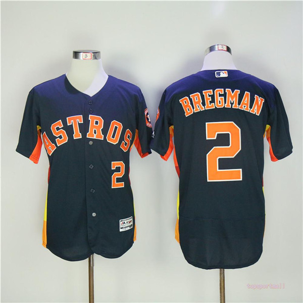 MLB Houston Astros 2 Nellie Fox Navy Blue Flexbase Baseball Jerseys