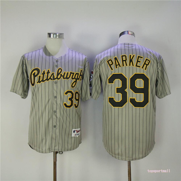 MLB Pittsburgh Pirates 39 Dave Parker Gray Pinstripe Baseball Jerseys