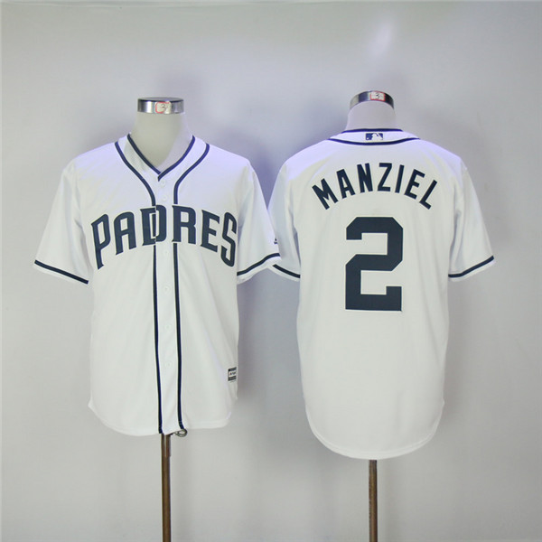 MLB San Diego Padres 2 Johnny Manziel White Flexbase Baseball Jerseys
