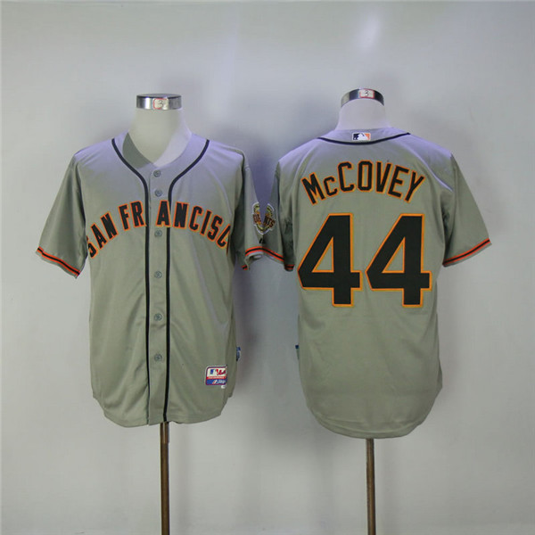 MLB San Francisco Giants 44 Willie McCovey gray Cool Base Baseball Jersey