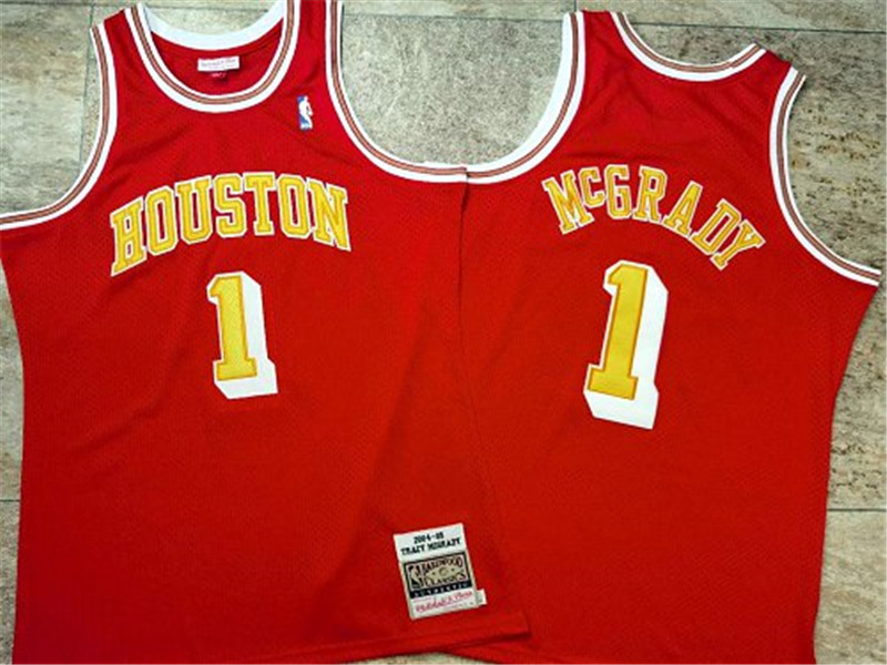 Magic 1 Tracy McGrady Red 2004 05 Hardwood Classics Jersey