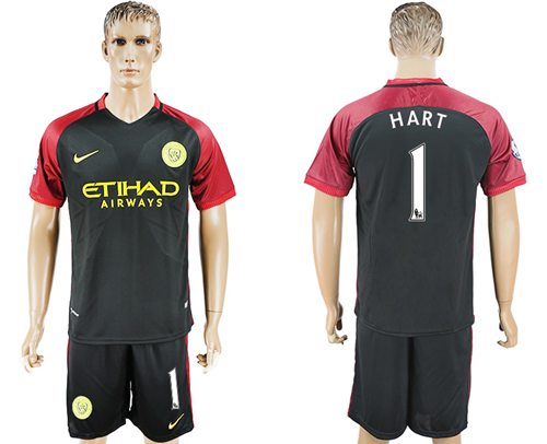 Manchester City 1 Hart Away Soccer Club Jersey