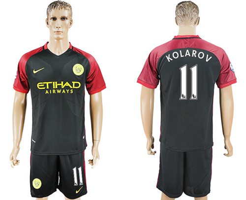 Manchester City 11 Kolarov Away Soccer Club Jersey