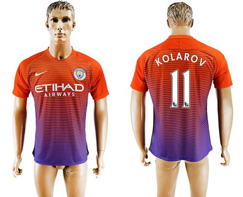 Manchester City 11 Kolarov Sec Away Soccer Club Jersey