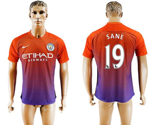 Manchester City 19 Sane Sec Away Soccer Club Jersey