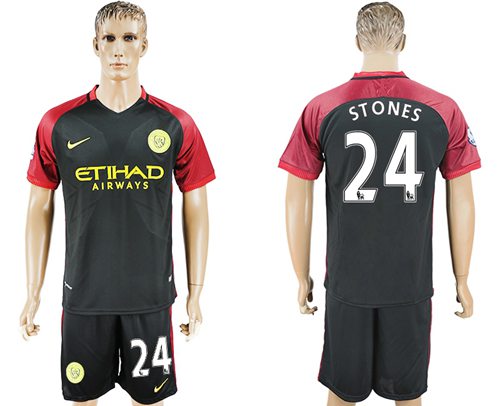Manchester City 24 Stones Away Soccer Club Jersey