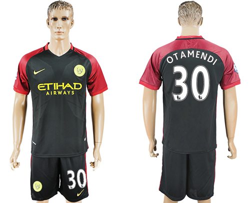 Manchester City 30 Otamendi Away Soccer Club Jersey