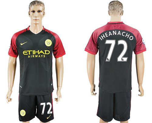 Manchester City 72 Iheanacho Away Soccer Club Jersey