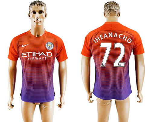 Manchester City 72 Iheanacho Sec Away Soccer Club Jersey