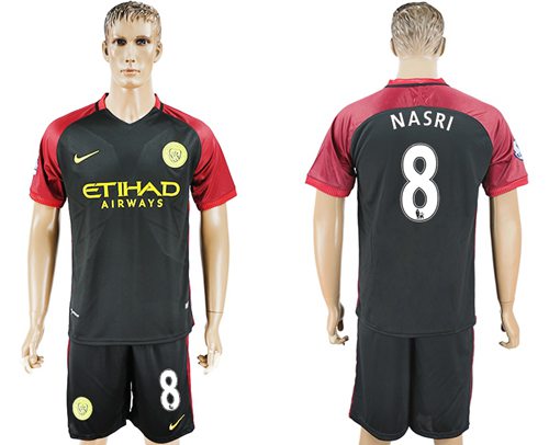 Manchester City 8 Nasri Away Soccer Club Jersey