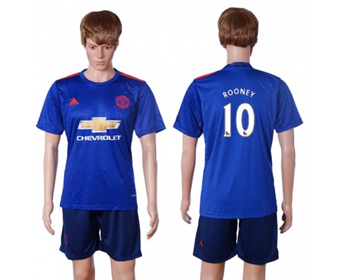 Manchester United 10 Rooney Away Soccer Club Jersey