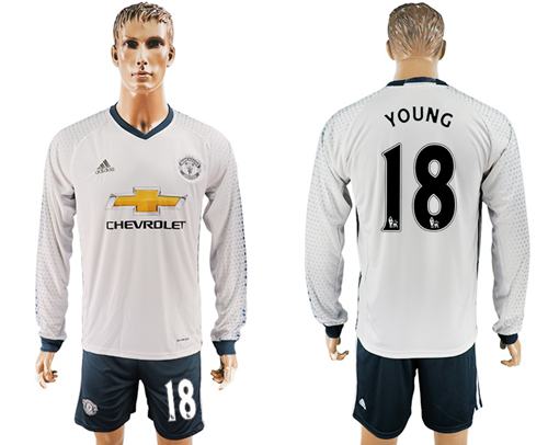 Manchester United 18 Young Sec Away Long Sleeves Soccer Club Jersey