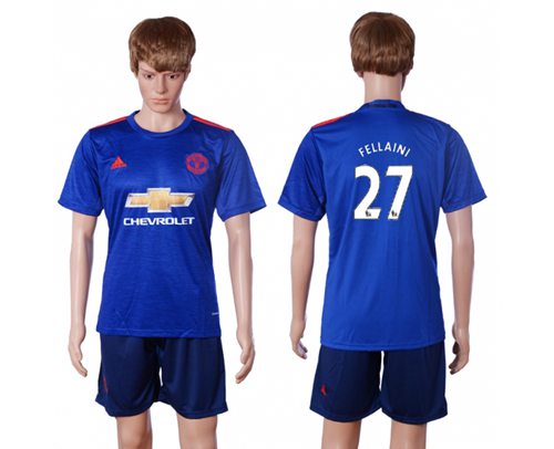 Manchester United 27 Fellaini Away Soccer Club Jersey