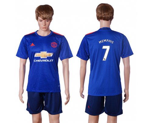 Manchester United 7 Memphis Away Soccer Club Jersey