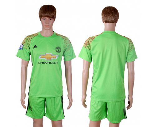 Manchester United Blank Green Soccer Club Jersey
