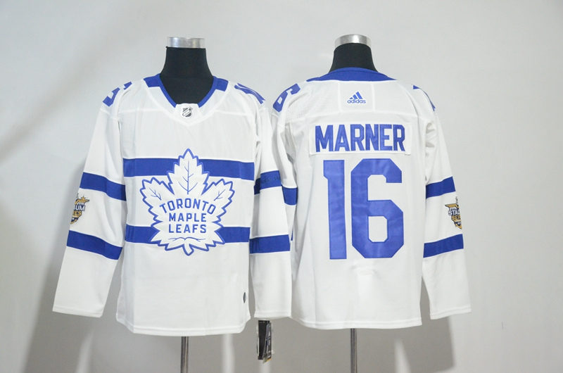 Maple Leafs 16 Mitchell Marner White 2018 NHL Stadium Series  Jersey