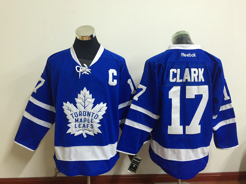 Maple Leafs 17 Wendel Clark Blue New Stitched NHL Jersey