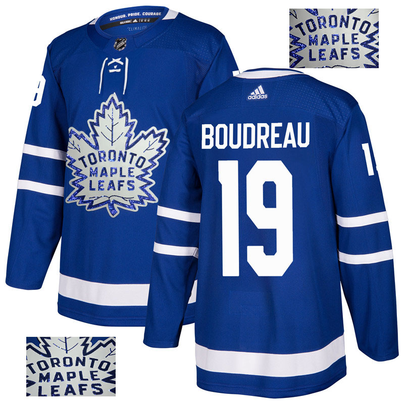 Maple Leafs 19 Bruce Boudreau Blue  Jersey