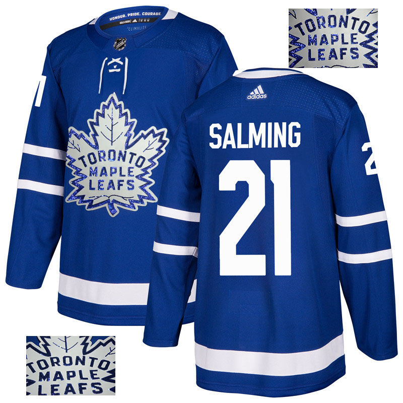 Maple Leafs 21 Borje Salming Blue  Jersey