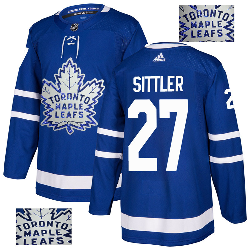 Maple Leafs 27 Darryl Sittler Blue  Jersey