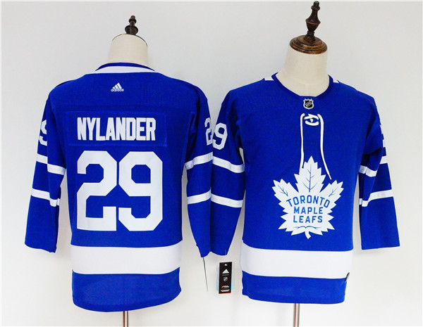 Maple Leafs 29 William Nylander Blue Women  Jersey