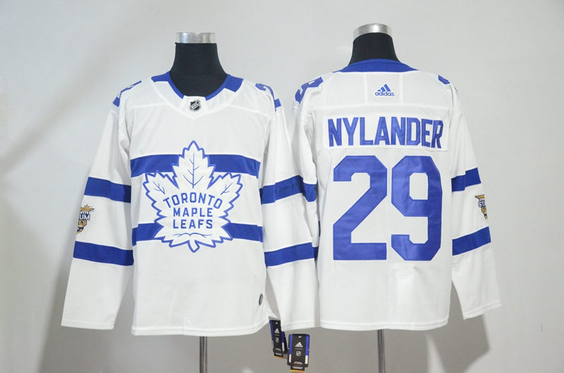 Maple Leafs 29 William Nylander White 2018 NHL Stadium Series  Jersey