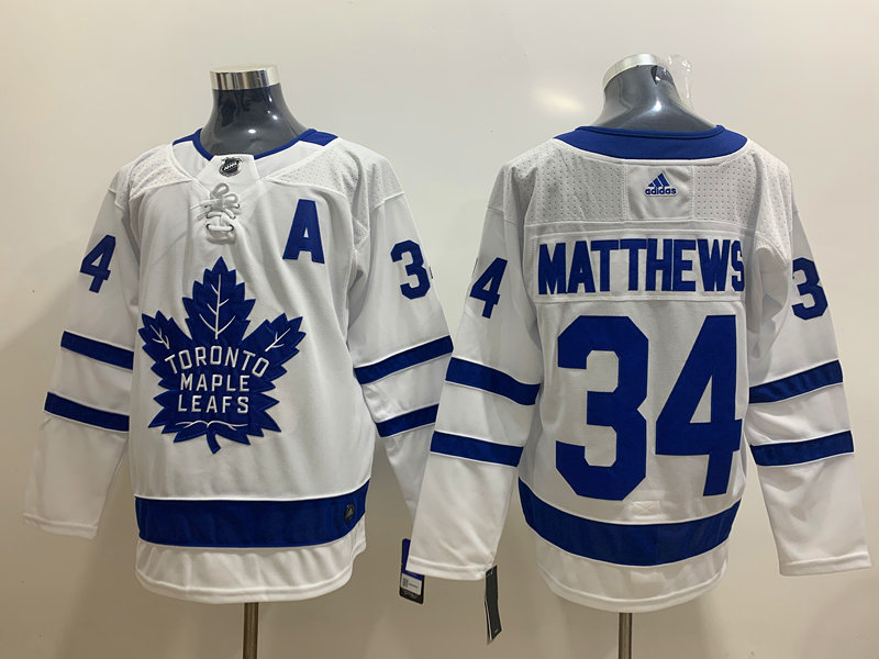 Maple Leafs 34 Auston Matthews White Adidas Jersey