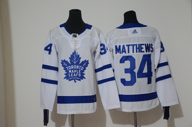 Maple Leafs 34 Auston Matthews White Youth  Jersey