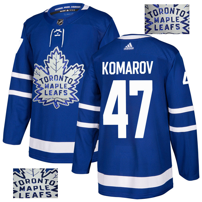Maple Leafs 47 Leo Komarov Blue  Jersey