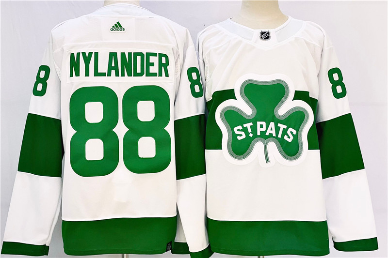 Maple Leafs 88 William Nylander White St Patricks Adidas Jersey
