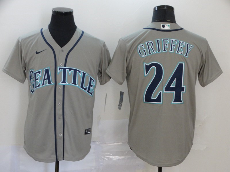 Mariners 24 Ken Griffey Jr. Gray 2020 Nike Cool Base Jersey