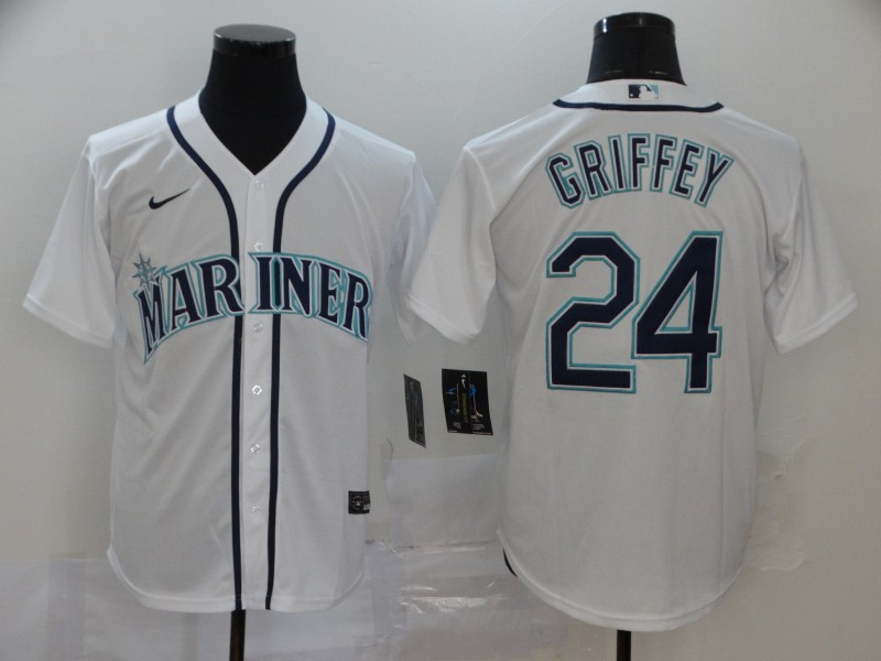 Mariners 24 Ken Griffey Jr. White 2020 Nike Cool Base Jersey