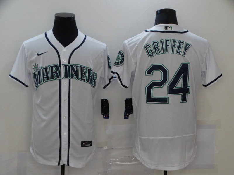 Mariners 24 Ken Griffey Jr. White 2020 Nike Flexbase Jersey