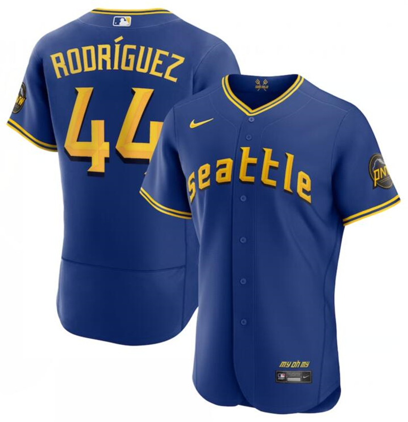 Mariners 44 Julio Rodriguez Royal Nike 2023 City Connect Flexbase Jersey