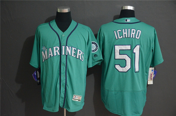 Mariners 51 Ichiro Suzuki Green Flexbase Jersey