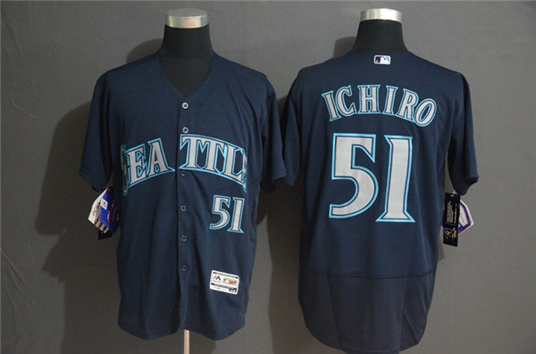 Mariners 51 Ichiro Suzuki Navy Flexbase Jersey