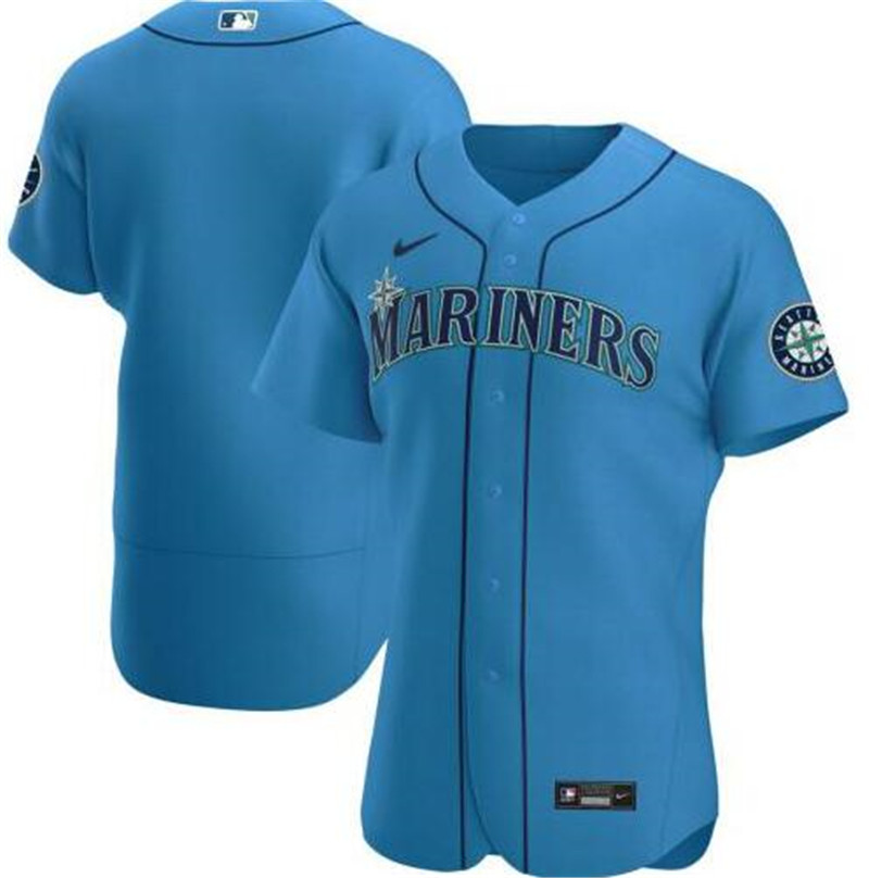 Mariners Blank Light Blue 2020 Nike Cool Base Jersey